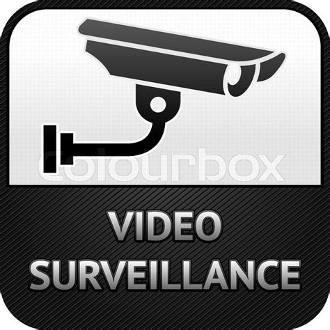 CCTV symbol , videoovervågning, sign sikkerhed kamera | stock vektor | Colourbox