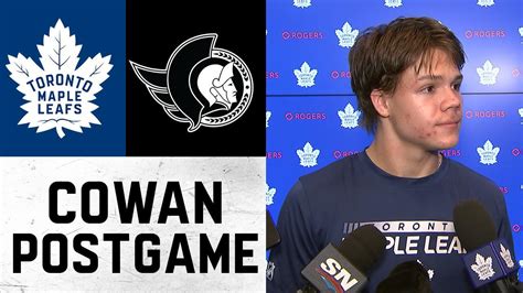 Easton Cowan | Post Game | Toronto Maple Leafs