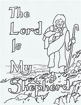 Find Peace And Comfort With The Lord Is My Shepherd Coloring Pages sketch template