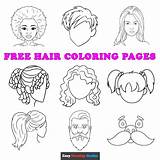Free Printable Hair Coloring Pages For Kids sketch template