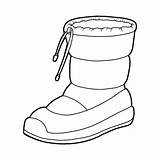 Premium Vector  Coloring Book Cartoon Shoe Collection Waterproof snow boot sketch template