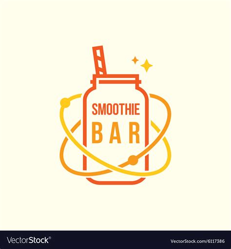 Smoothie bar logo Royalty Free Vector Image - VectorStock