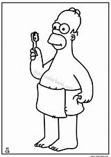 The Simpsons Homer Coloring Pages sketch template