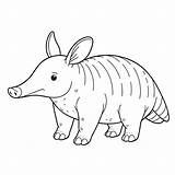 Aardvark Coloring Pages 9  Coloring Gem sketch template