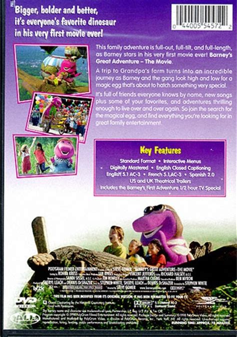 Barney: Barney's Great Adventure: The Movie (DVD 1998) | DVD Empire