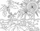 Tropical Coloring Pages To Print sketch template