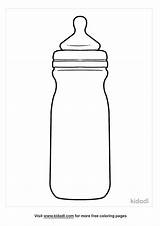 Baby Bottle Coloring Page sketch template