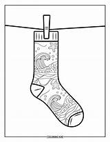 75  Sock Coloring Pages For Kids & Adults Free Printable PDFs sketch template