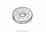 Free Printable Donut Coloring Page  Fun Sheets sketch template