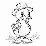 Descarga Página Para Colorear De pato Dibujos Animados Herramienta  sketch template