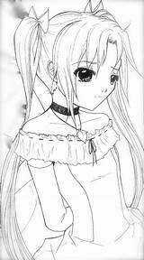 Sad Anime Coloring Pages sketch template