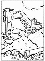Kleurplaat Kraan Machine sketch template