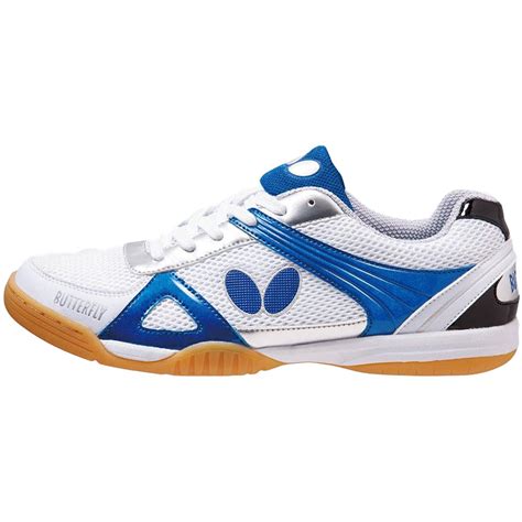 Blue Butterfly Table Tennis Shoes Groovy Navy Black Stylish High Performance Ping Pong Shoes ...