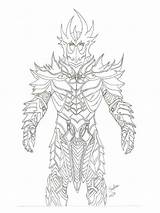 Skyrim coloring Pages sketch template