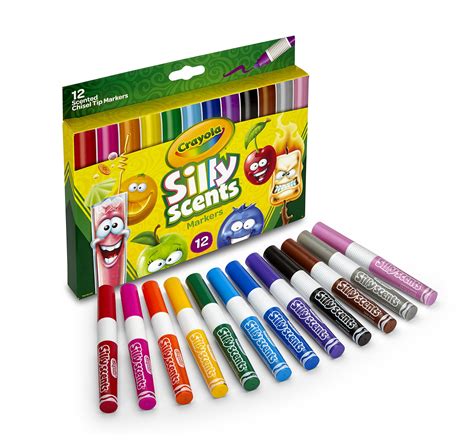 Crayola Silly Scents Scented Markers, Washable Markers, 12 Count, Gift for Kids - ToyMamaShop