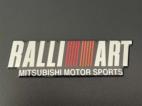 RALLIART BADGE LANCER EVOLUTION COLT CZT ASX OUTLANDER JDM TURBO £11.99 ...