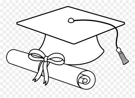 Download High Quality graduation cap clipart outline Transparent PNG ...