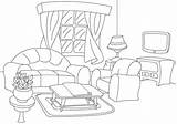Living Room Coloring Pages  Nation sketch template