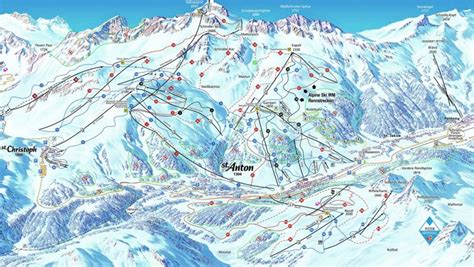 St. Anton ski map - Ontheworldmap.com