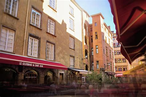 Outdoor Dining in Vieux Lyon France Photograph by Carol Japp - Fine Art America