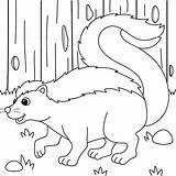 Flower The Skunk Coloring Pages sketch template