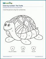 Color By Number The Turtle  K5 Learning sketch template