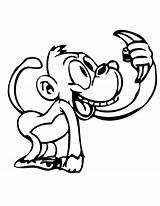 Monkey coloring For Kids  Monkeys Coloring Pages sketch template