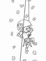 Climbing coloring Pages sketch template