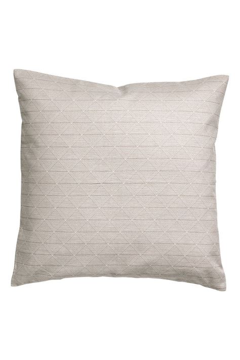 Patterned Cushion Cover | Light taupe | H&M HOME | H&M US | Cushion ...