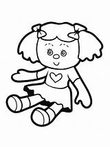 Dolls coloring pages sketch template