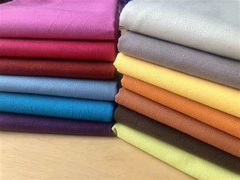 Plain Medium Weight Cotton Fabric For Dressmaking Curtains Light ...