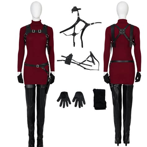 Ada Wong RE4 Remake Cosplay Ada Wong Outfit Halloween Carnival Suit ...