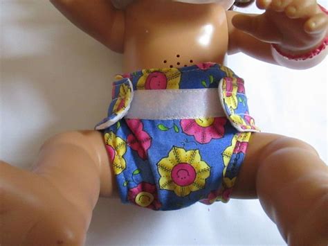 Cloth Doll Diapers Baby Alive *Water Proof & Quilted Linings Set of Two Thick #Handmade | Doll ...