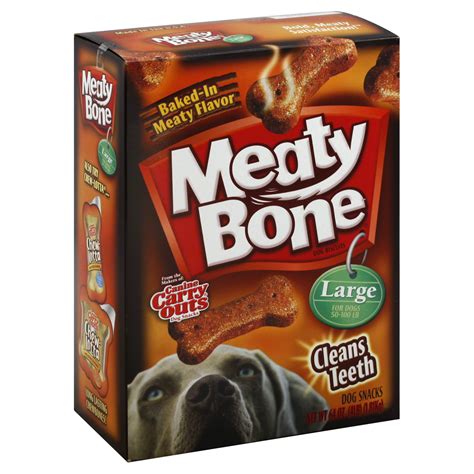 Meaty Bone Dog Biscuits, Large (50-100 lb), 64 oz (4 lb) 1.81 kg