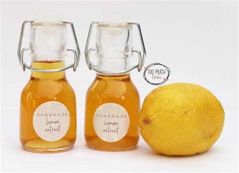 How to Make Lemon Extract - Too Much Love