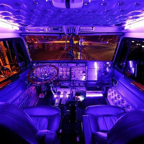 Kenworth custom W900L interior | Semi trucks interior, Truck interior, Kenworth trucks