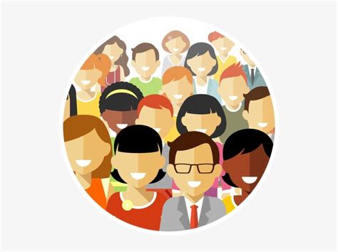 Download Crowd Clipart Person Icon - People Round Icon Png PNG image ...