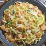 Shrimp Scampi Pasta with Garlic Mushroom Sauce - Forks 'n' Flip Flops