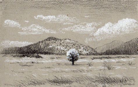 How To Draw Mountains With Pencil : Create a faint line by applying just a little pressure on ...