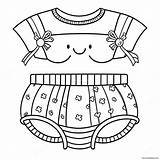 Cute Cartoon Underwear Coloring Page 57633 45595 sketch template