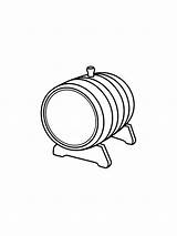 Barrel Coloring Page Pages sketch template