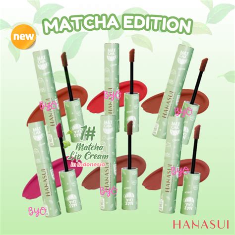 Jual Hanasui Mattedorable Lip cream Matcha Latte 6 Shades | Shopee ...