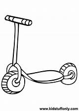 Electric Scooter Coloring Pages sketch template