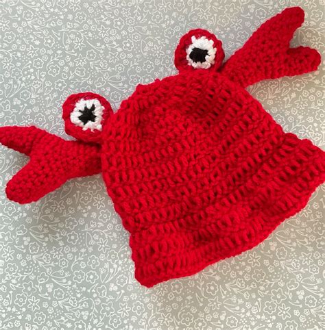 Crochet Crab Bucket Hat Customizable Summer Hat | Etsy