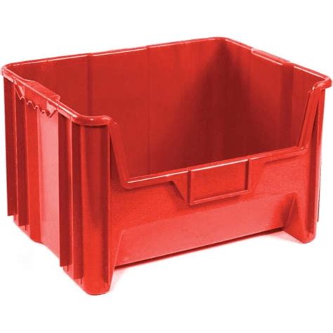 Heavy Duty Plastic Hopper Bin, Red, Lot of 3 - Walmart.com - Walmart.com