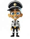 Cartoon, Police Officer, Uniform Free Stock Photo - Public Domain Pictures