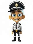 Cartoon, Police Officer, Uniform Free Stock Photo - Public Domain Pictures