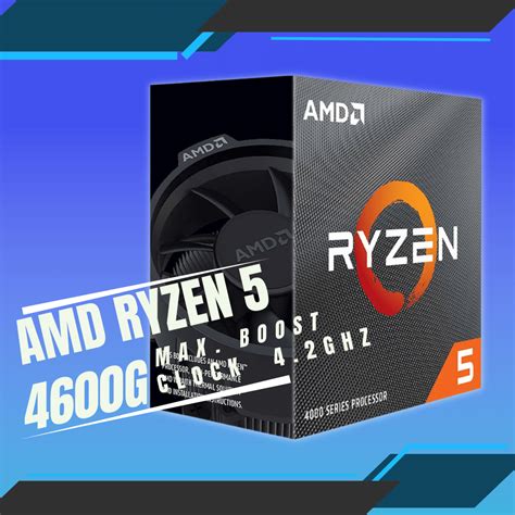 AMD RYZEN 5 4600G 6 CORES 12 THREADS Max 4,2 Ghz | Quadra Computer