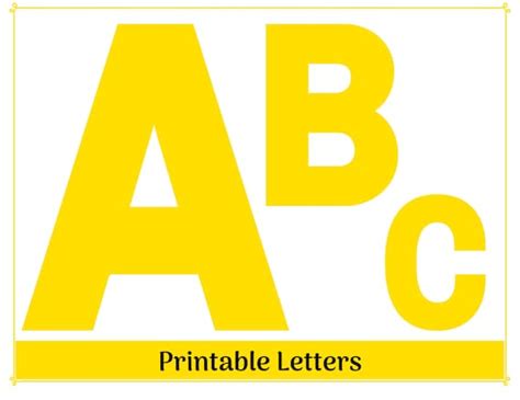 Yellow Alphabet Clip Art Letters A-Z Printable & Resizable | Etsy