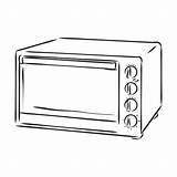 Microwave Microondas Oven Clipart Coloring Para Colorear Dibujos Pages  sketch template